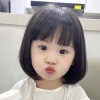 Children's wigs, baby photos, short hair, baby performance bob hairstyle art photos, short hair head covers, cosplay wigs, Bob wigs, lolita shoulder-length short hair Specification image